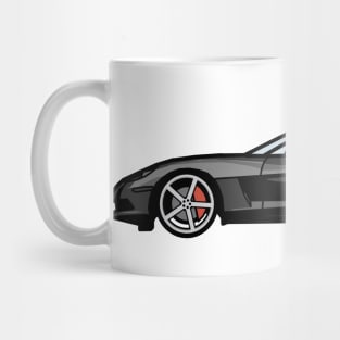 Chevrolet Corvette C6 Black Digital Painting Mug